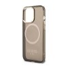 Guess Gold Outline Translucent MagSafe - Etui iPhone 13 Pro (czarny)