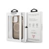 Guess Gold Outline Translucent MagSafe - Etui iPhone 13 Pro (czarny)