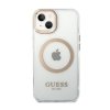Guess Metal Outline Magsafe - Etui iPhone 14 Plus (przezroczysty / złoty)