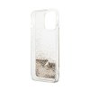 Guess Liquid Glitter Charms - Etui iPhone 14 Pro (złoty)