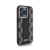 DKNY Leather Checkered Mono Pattern MagSafe - Etui iPhone 15 Pro Max (czarny)