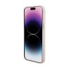 Guess Silicone Logo Strass 4G - Etui iPhone 15 Pro (różowy)