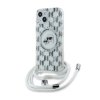 Karl Lagerfeld IML Crossbody Monogram Karl & Choupette Head MagSafe - Etui iPhone 15 / 14 / 13 (przezroczysty)