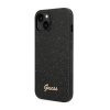 Guess Glitter Flakes Metal Logo Case – Etui iPhone 14 Plus (czarny)