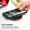 Crong PowerSpot Fast Wireless Charger – Aluminiowa ładowarka bezprzewodowa Qi 15W USB-C z powłoką ze szkła hartowanego (Shadow B