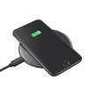 Crong PowerSpot Fast Wireless Charger – Aluminiowa ładowarka bezprzewodowa Qi 15W USB-C z powłoką ze szkła hartowanego (Shadow B