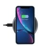 Crong PowerSpot Fast Wireless Charger – Aluminiowa ładowarka bezprzewodowa Qi 15W USB-C z powłoką ze szkła hartowanego (Shadow B