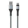 Energizer Ultimate - Kabel połączeniowy USB-A do USB-C 2m (Srebrny)