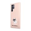 Karl Lagerfeld Silicone Choupette - Etui Samsung Galaxy S24 Ultra (różowy)
