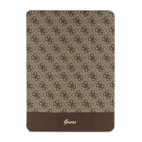 Guess 4G Stripe Allover - Etui iPad Pro 12.9 (2022-2020) (Brązowy) 