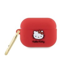 Hello Kitty Silicone 3D Kitty Head - Etui AirPods Pro 2 (fuksja) 