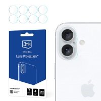 3mk Lens Protection - Szkło na obiektyw aparatu iPhone 16 (4 zestawy) 