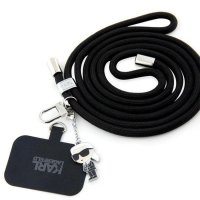 Karl Lagerfeld CBDY Cord - Uniwersalny pasek / smyczka do telefonu (czarny) 