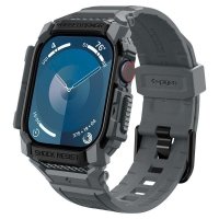Spigen Rugged Armor Pro - Pasek z obudową do Apple Watch 10 46 mm (Dark Grey) 