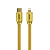 WEKOME WDC-163 Sakin Series - Kabel połączeniowy USB-C do Lightning PD 20W 1 m (Złoty) 