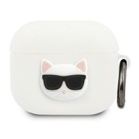 Karl Lagerfeld Choupette 3D - Etui Apple Airpods 3 (biały) 