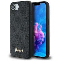 Guess 4G Script Logo MagSafe - Etui do iPhone 16e (czarny) 