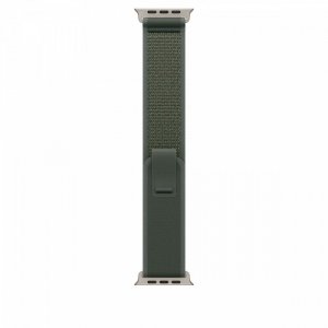 Apple Opaska Trail w kolorze zielonym do koperty 49 mm - rozmiar M/L - elementy z tytanu w kolorze naturalnym