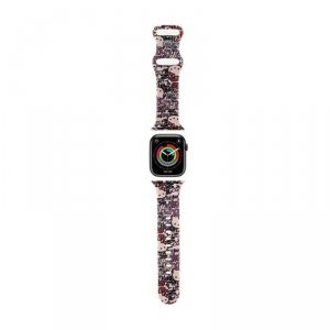 Hello Kitty Silicone Tags Graffiti - Pasek do Apple Watch 38/40/41 mm (różowy)
