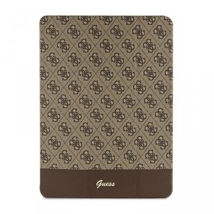 Guess 4G Stripe Allover - Etui iPad Pro 12.9 (2022-2020) (Brązowy)