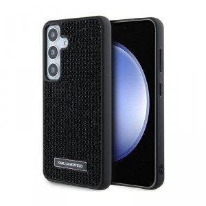 Karl Lagerfeld Rhinestone Metal Logo - Etui Samsung Galaxy S24+ (czarny)