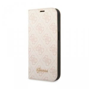 Guess 4G Metal Camera Outline Booktype Case - Etui iPhone 14 Pro (różowy)
