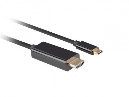 Lanberg Kabel USB-C(M)-&gt;HDMI(M) 4K 60HZ 3M czarny