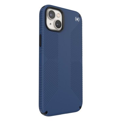 Speck Presidio2 Grip Magsafe - Etui iPhone 15 Plus / iPhone 14 Plus (Coastal Blue / Black / White)