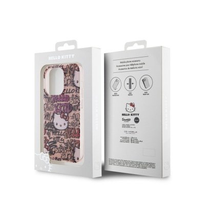Hello Kitty IML Tags Graffiti - Etui iPhone 13 Pro Max (różowy)