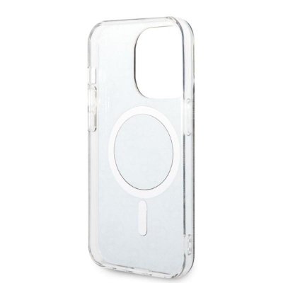 Guess Bundle Pack MagSafe 4G - Zestaw etui + ładowarka MagSafe iPhone 14 Pro Max (czarny/złoty)