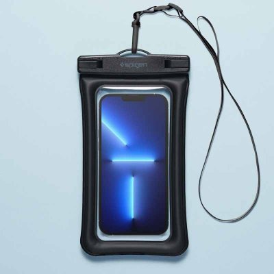 Spigen A610 Universal Waterproof Float Case - Etui do smartfonów do 6.9&quot; (Czarny)