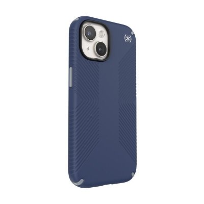 Speck Presidio2 Grip - Etui iPhone 16e / iPhone 15 / iPhone 14 / iPhone 13 (Coastal Blue / Dust Grey / White)