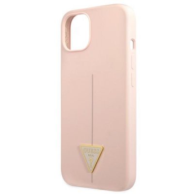 Guess Silicone Triangle Logo - Etui iPhone 13 mini (różowy)