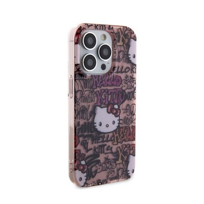 Hello Kitty IML Tags Graffiti - Etui iPhone 14 Pro (różowy)
