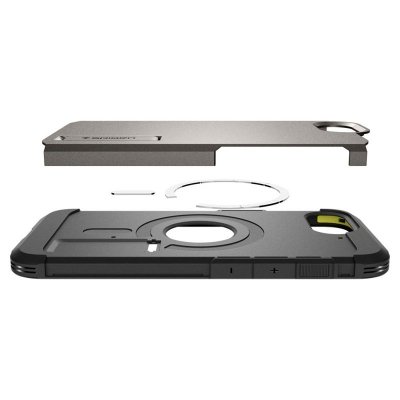 Spigen Tough Armor Mag MagSafe - Etui do iPhone 16e (Gunmetal)