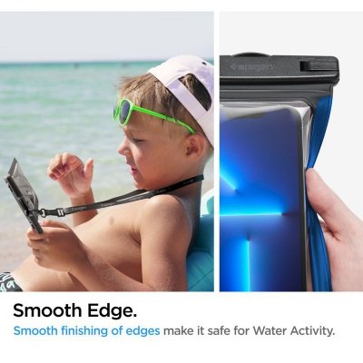 Spigen A601 Universal Waterproof Case - Etui do smartfonów do 6.9&quot; (Czarny)