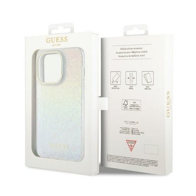 Guess IML Faceted Mirror Disco Iridescent - Etui iPhone 14 Pro (Iridescent)
