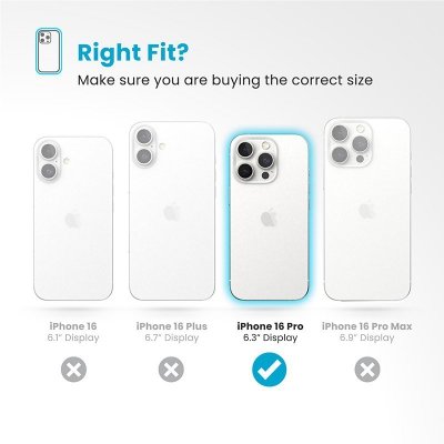 Speck Presidio Perfect-Clear Grip ClickLock & MagSafe - Etui iPhone 16 Pro (Clear / Chrome Finish / Serene Silver)
