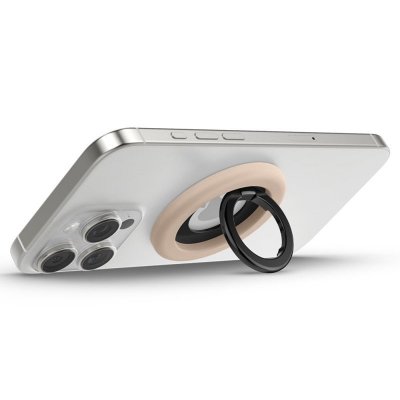 Spigen Nano Pop MagSafe Phone Ring - Magnetyczny uchwyt na palec z funkcją podstawki (Coconut Beige)