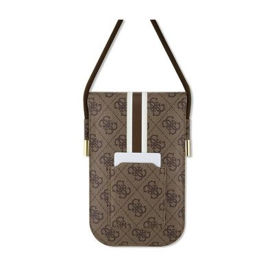 Guess 4G Stripes - Torebka crossbody na telefon (brązowy)