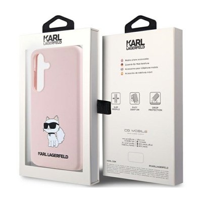 Karl Lagerfeld Silicone Choupette - Etui Samsung Galaxy S24+ (różowy)