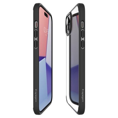 Spigen Ultra Hybrid - Etui do iPhone 15 (Matte Black)