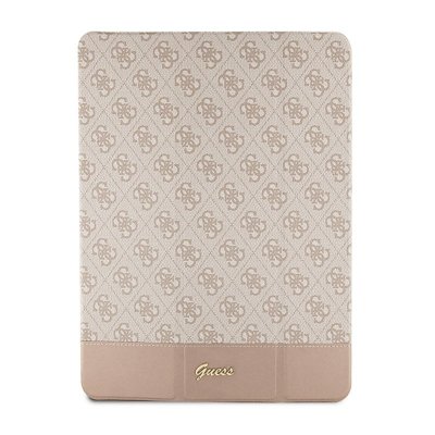 Guess 4G Stripe Allover - Etui iPad Pro 12.9&quot; (2022-2020) (Różowy)