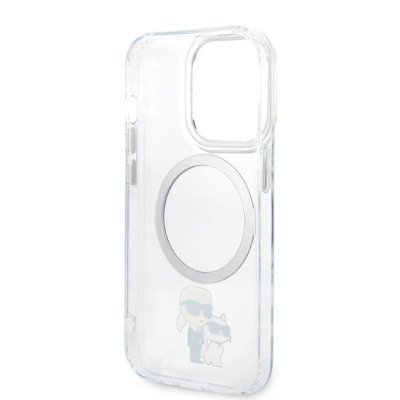 Karl Lagerfeld IML NFT Karl & Choupette Magsafe - Etui iPhone 14 Pro (przezroczysty)
