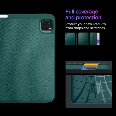 Spigen Urban Fit - Etui do iPad Pro 13&quot; (M4, 2024) (Midnight Green)