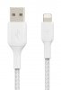 Belkin Kabel Braided USB- Lightning 1m biały 