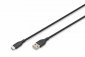 Digitus Kabel zasilający silikonowy USB-A - USB-C, USB 2.0 60W, 2m Czarny 