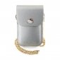 Hello Kitty Leather Metal Logo Chain - Torebka crossbody na telefon (srebrny) 