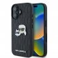 Karl Lagerfeld Monogram Karl & Choupette Head Pin - Etui iPhone 16 (czarny) 