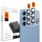 Spigen Optik Pro GLAS.TR EZ Fit Camera Protector 2-Pack - Szkło ochronne na obiektyw do Samsung Galaxy S25 (2 szt) (Czarny) 